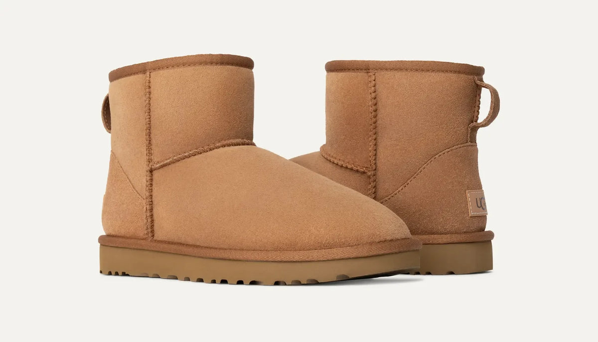 UGG Classic Mini II Boot – Cozy Sheepskin Women's Winter Boot | Chestnut, Black, Gray