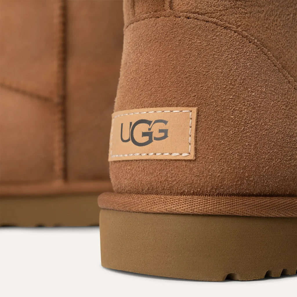UGG Classic Mini II Boot – Cozy Sheepskin Women's Winter Boot | Chestnut, Black, Gray