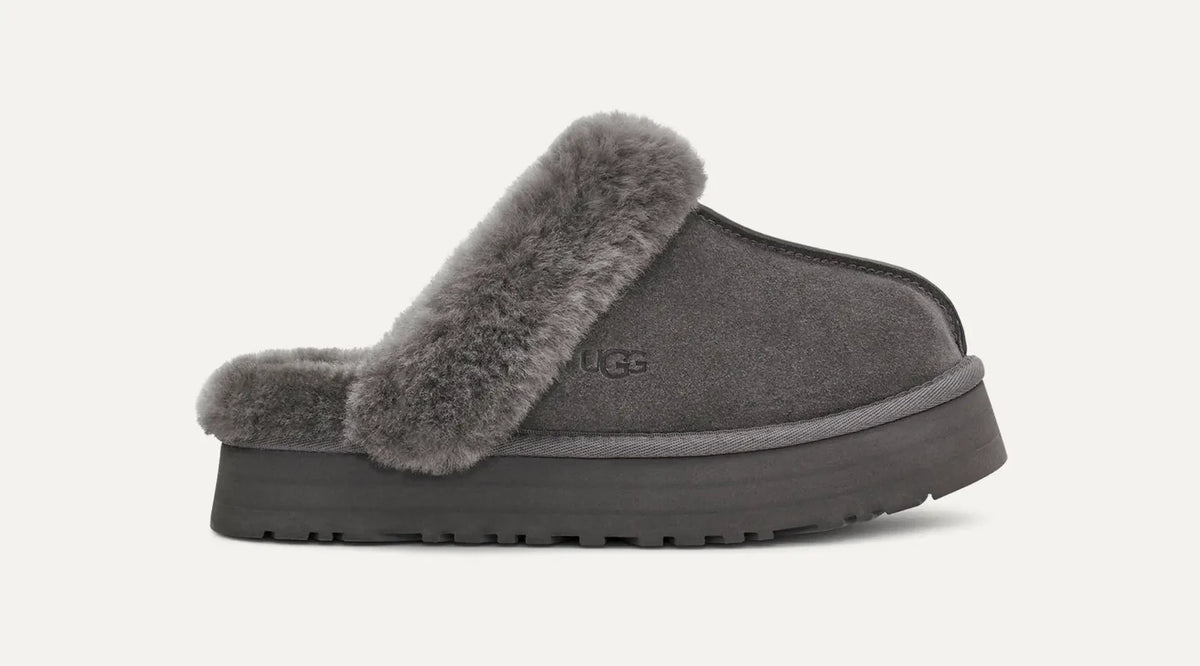 UGG Disquette – Chunky Platform Slide Slipper | Women's | Chestnut, Gray, Black