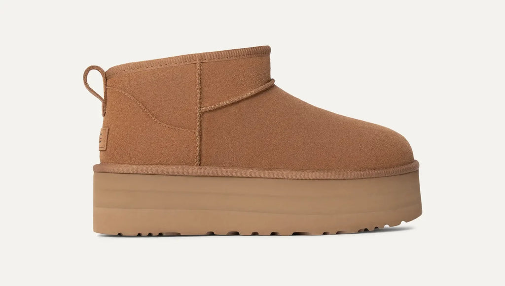 UGG Classic Ultra Mini Plateau Boot – Elevated Women's Snow Boot | Chestnut, Black