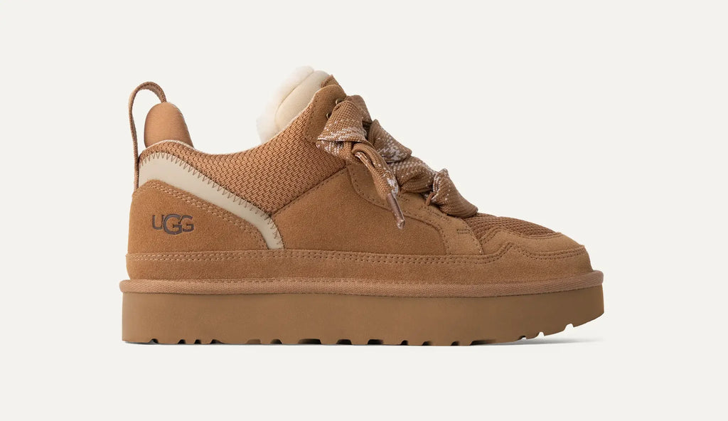 UGG Women's Lowmel Wool Sneaker – Cozy Low-Top Trainer | Chestnut, Sand, Black