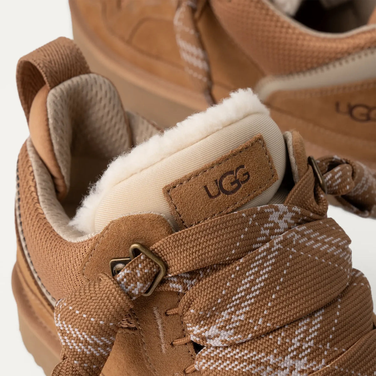 UGG Women's Lowmel Wool Sneaker – Cozy Low-Top Trainer | Chestnut, Sand, Black