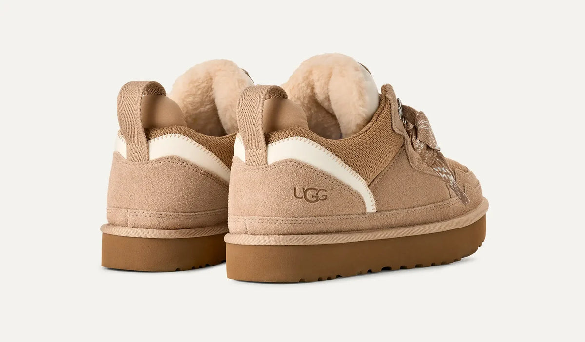 UGG Women's Lowmel Wool Sneaker – Cozy Low-Top Trainer | Chestnut, Sand, Black