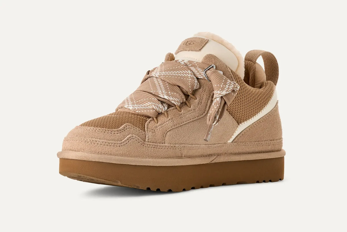 UGG Women's Lowmel Wool Sneaker – Cozy Low-Top Trainer | Chestnut, Sand, Black