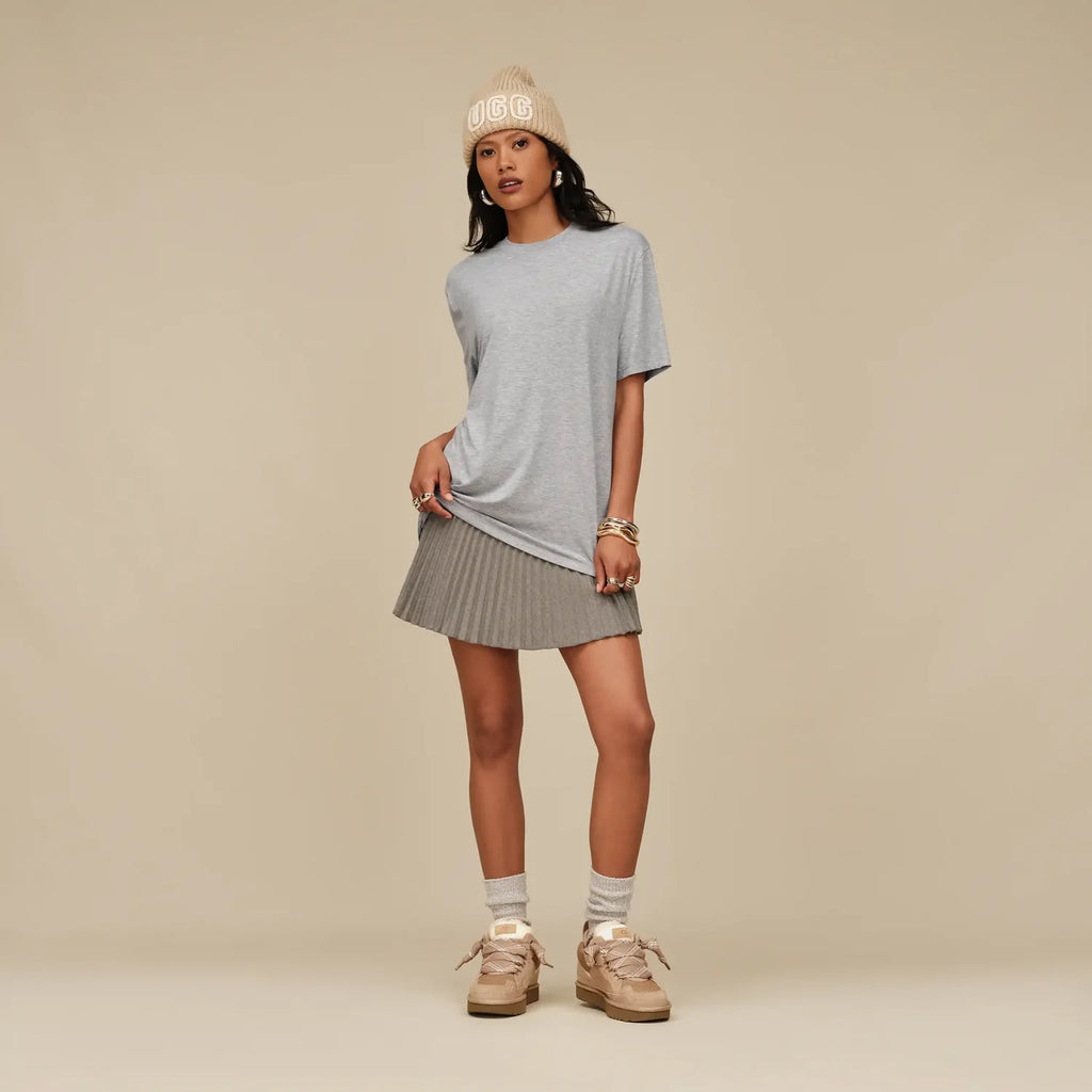 UGG Women's Lowmel Wool Sneaker – Cozy Low-Top Trainer | Chestnut, Sand, Black