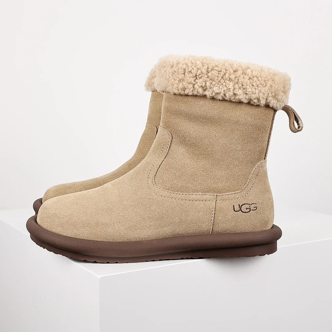 UGG Curly Shearling Snow Boots – Warm-Lined, Beige | Women's