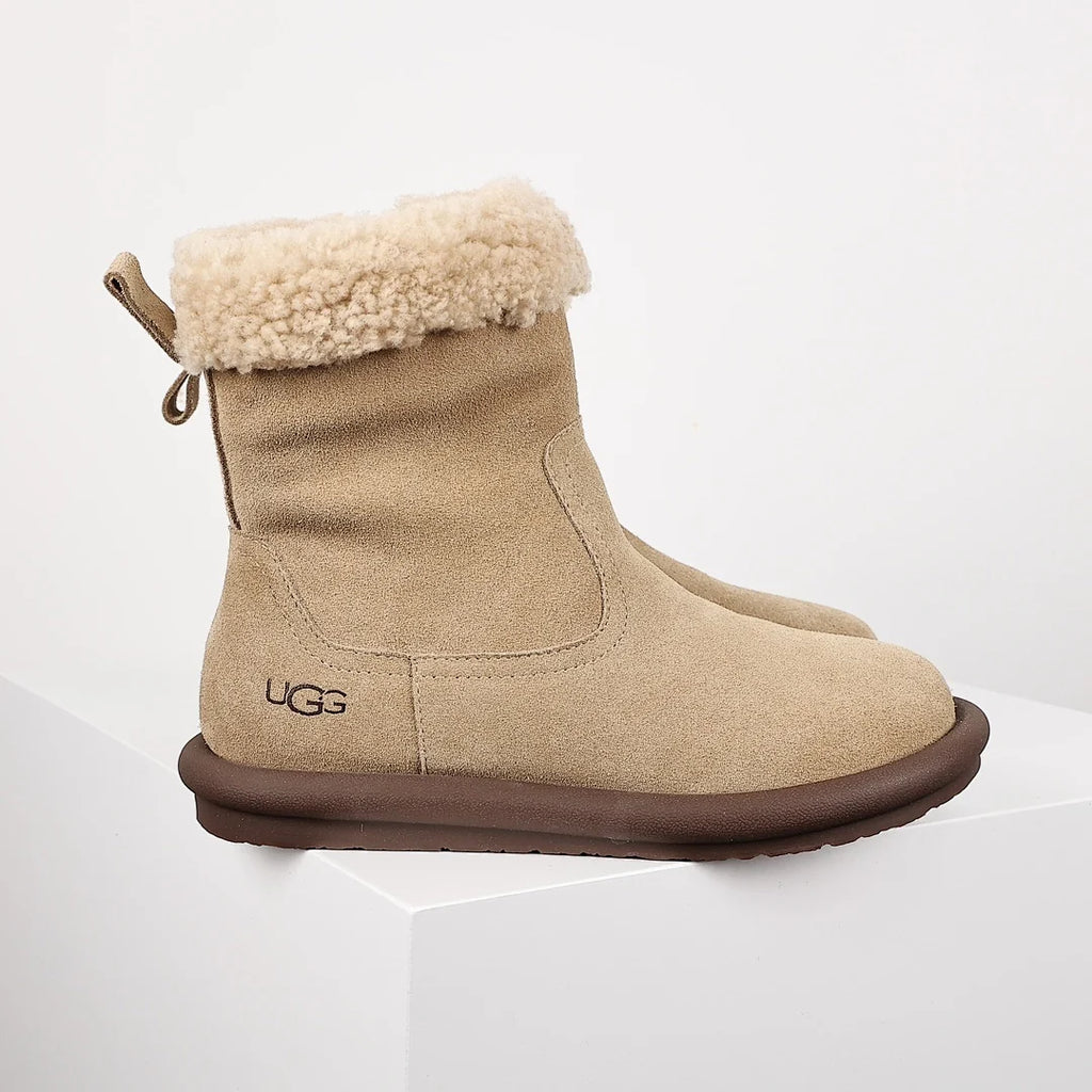 UGG Curly Shearling Snow Boots – Warm-Lined, Beige | Women's