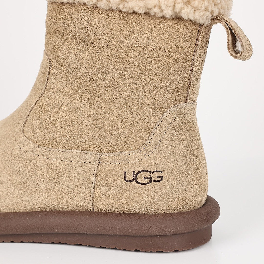 UGG Curly Shearling Snow Boots – Warm-Lined, Beige | Women's