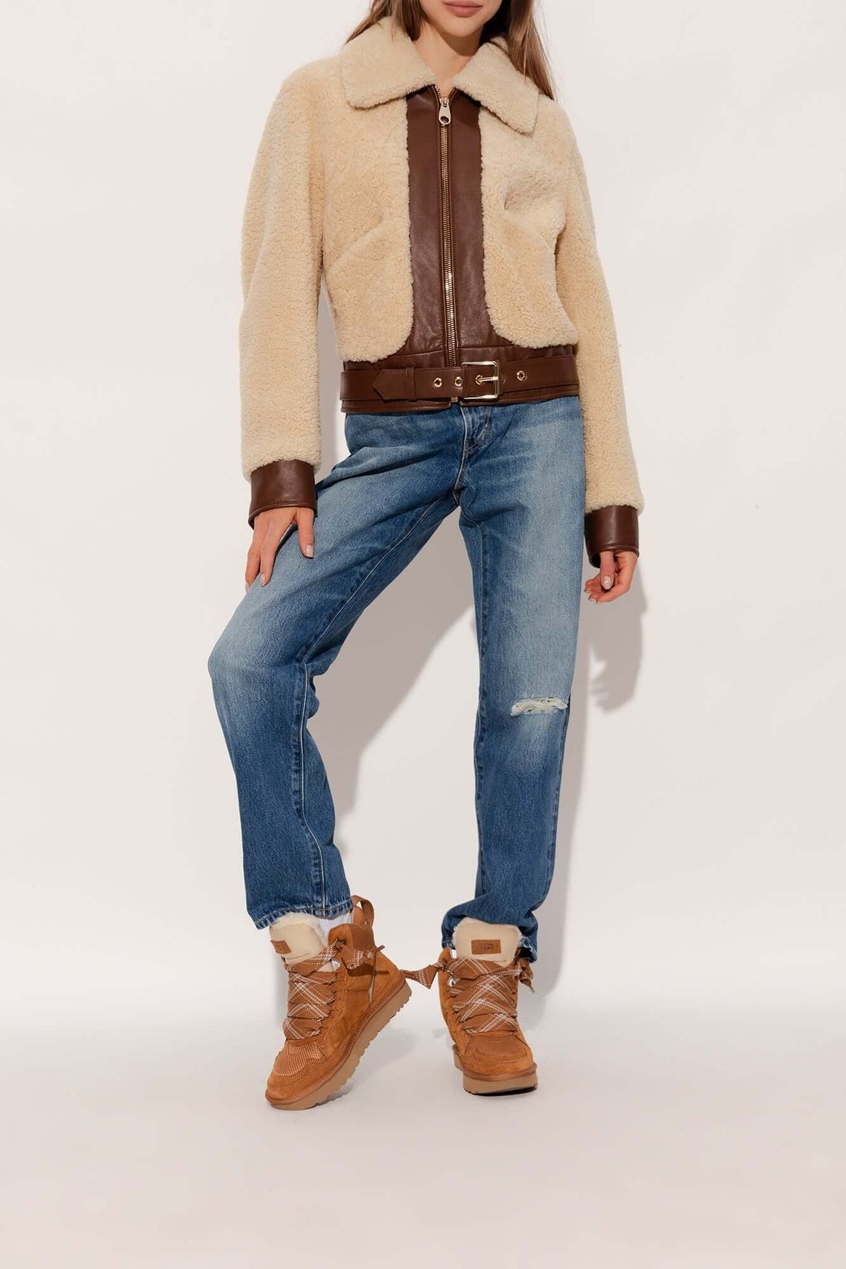 UGG Highmel High-Top Sneaker – Wool-Lined Women's Trainer | Chestnut, Sand, Black