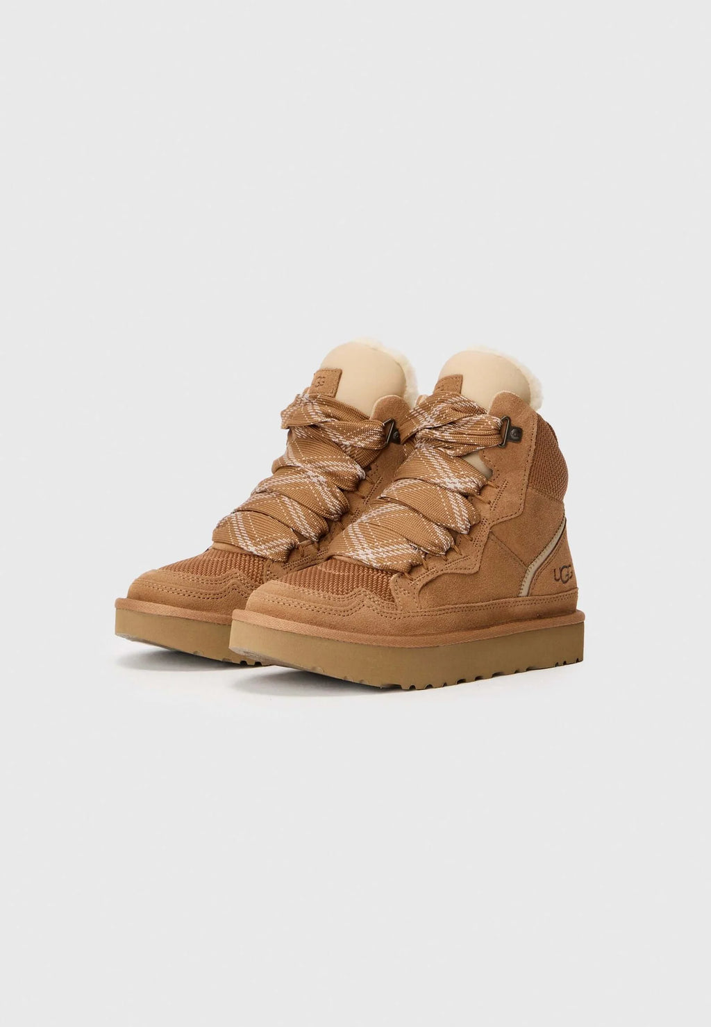 UGG Highmel High-Top Sneaker – Wool-Lined Women's Trainer | Chestnut, Sand, Black