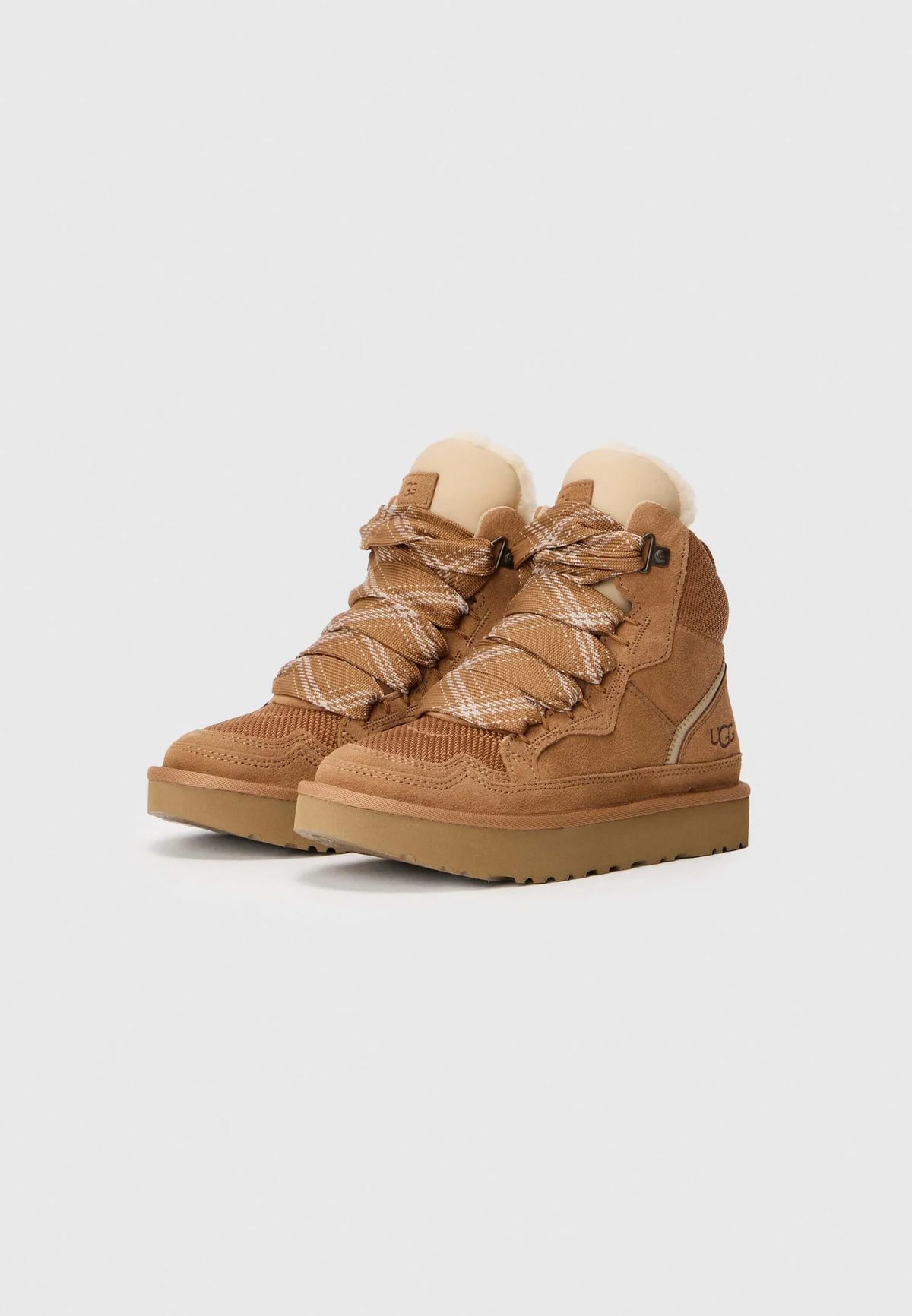 UGG Highmel High-Top Sneaker – Wool-Lined Women's Trainer | Chestnut, Sand, Black