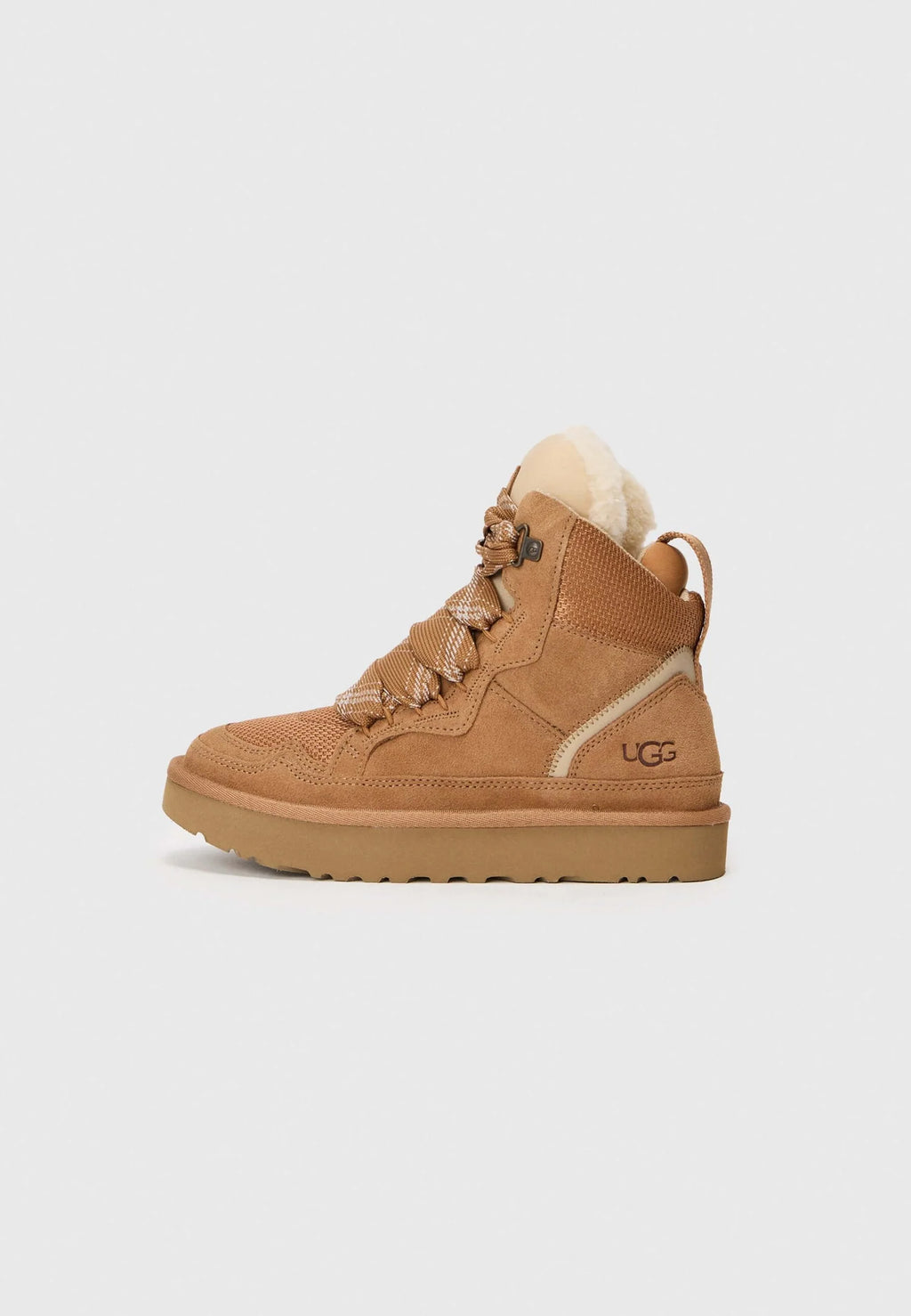 UGG Highmel High-Top Sneaker – Wool-Lined Women's Trainer | Chestnut, Sand, Black