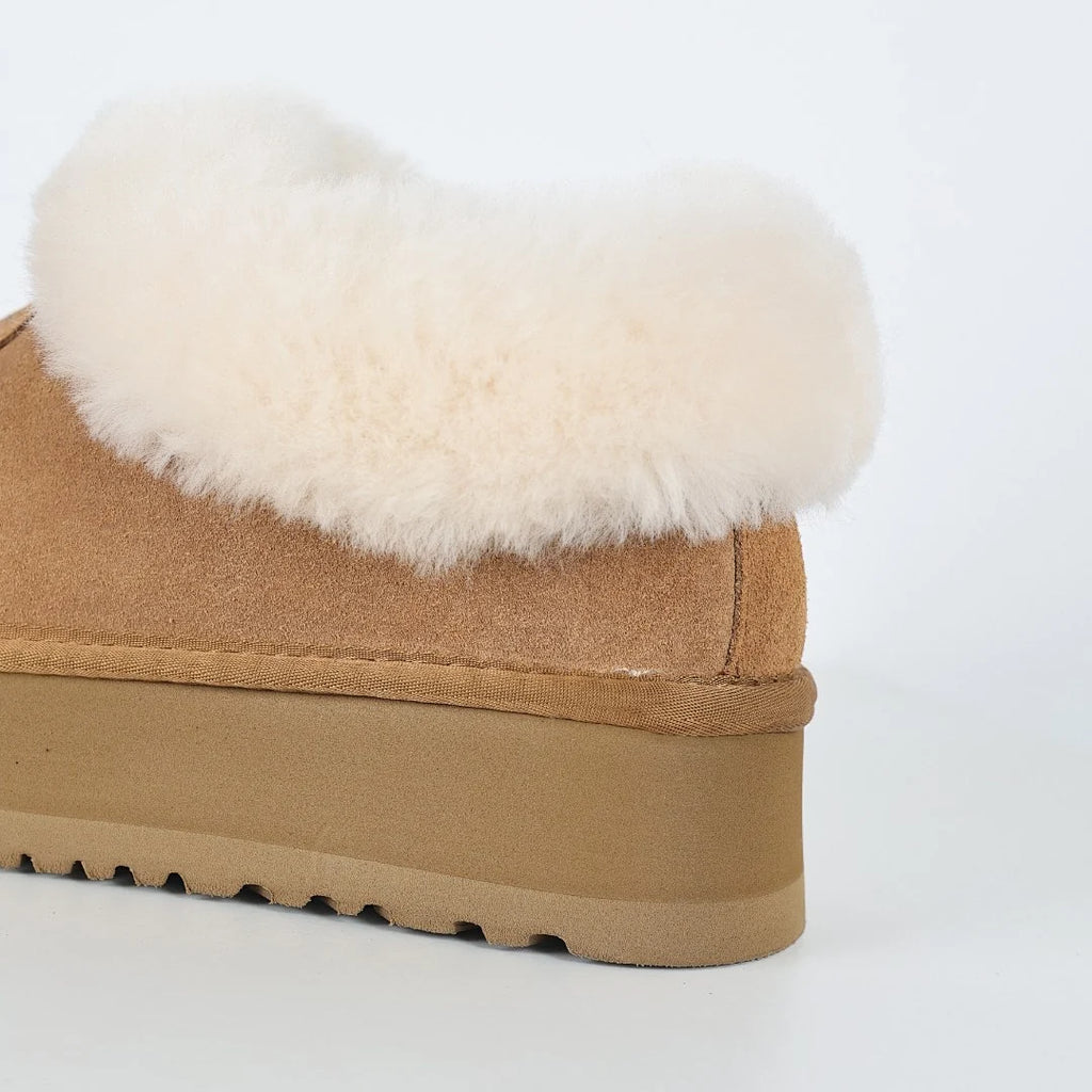 UGG Tazz Platform Mule – Shearling-Lined, Chestnut | Women's 35–40