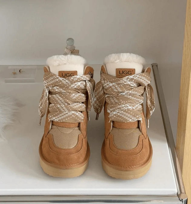 UGG Highmel High-Top Sneaker – Wool-Lined Women's Trainer | Chestnut, Sand, Black