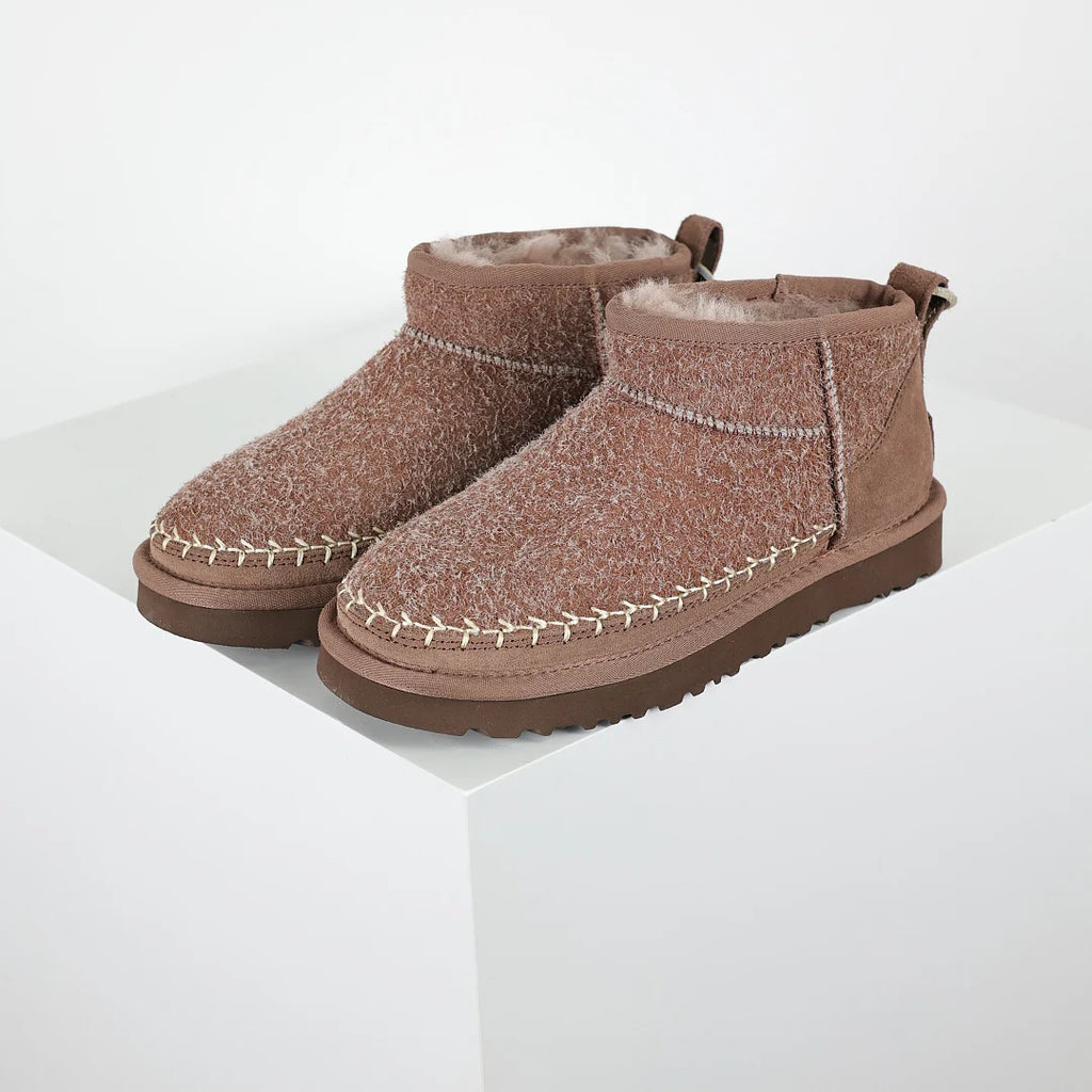 UGG Platform Short Snow Boot – Women's Warm-Lined Chunky Sole Boot in Brown