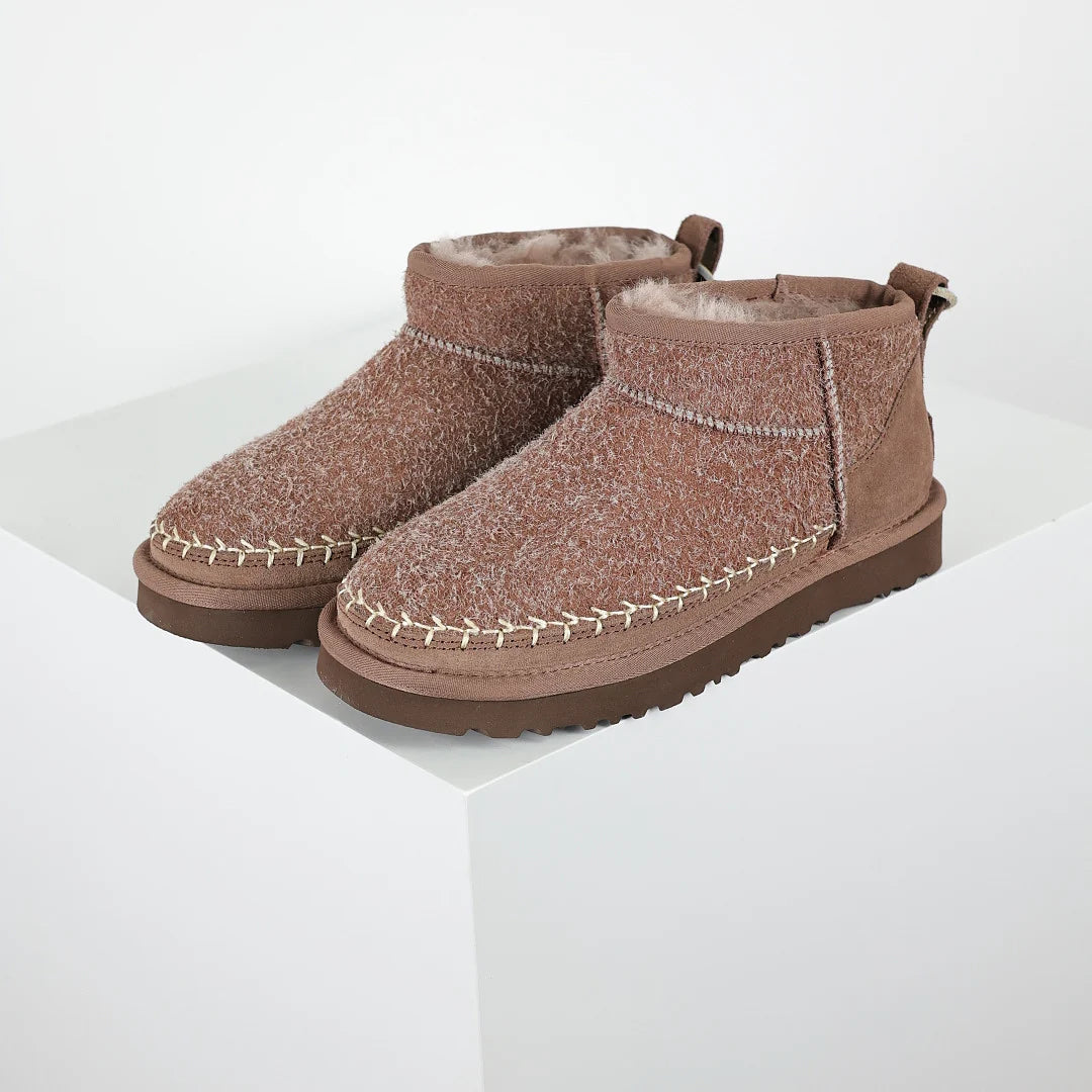 UGG Platform Short Snow Boot – Women's Warm-Lined Chunky Sole Boot in Brown