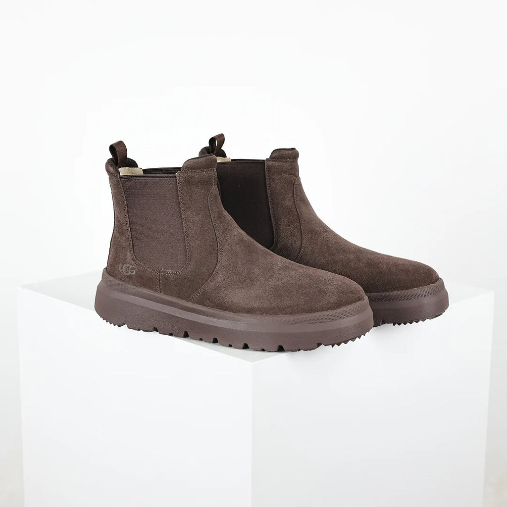 UGG Platform Short Snow Boot – Men's Warm-Lined Winter Boot with Chunky Sole in Coffee
