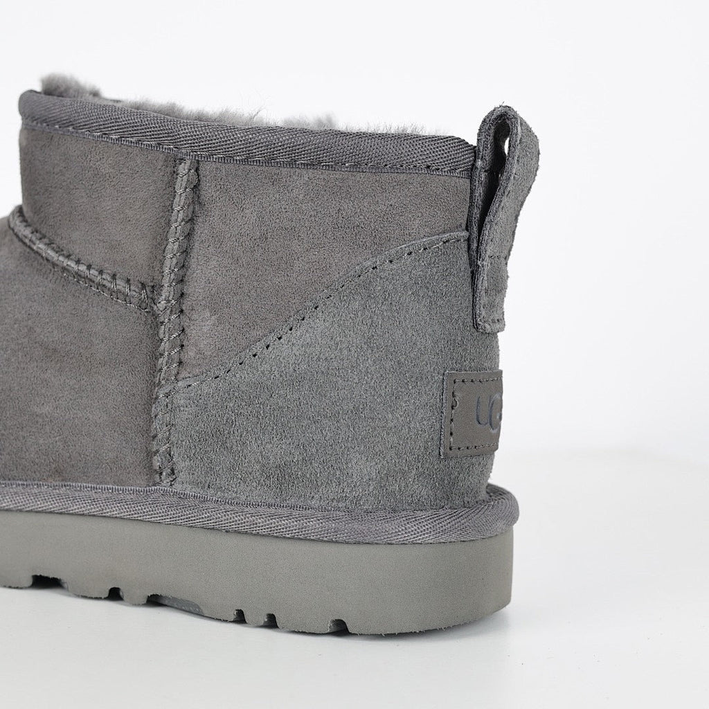 UGG Mini Platform Short Snow Boots – Women's Warm-Lined Winter Boot in Gray