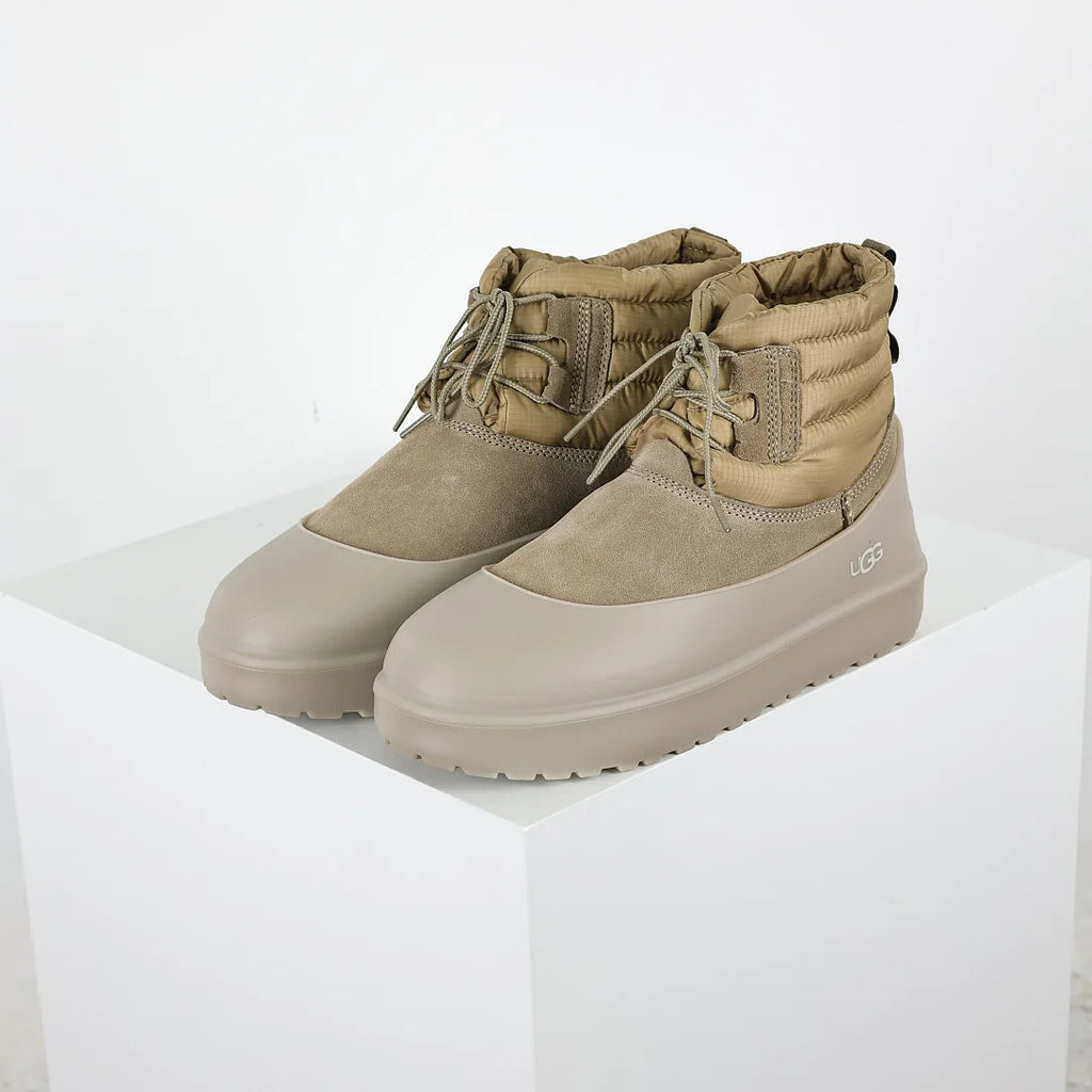 UGG Mini Platform Short Snow Boot – Chunky Sole, Warm-Lined, Gray | Unisex Sizes 35–46