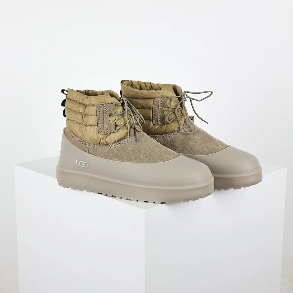 UGG Mini Platform Short Snow Boot – Chunky Sole, Warm-Lined, Gray | Unisex Sizes 35–46