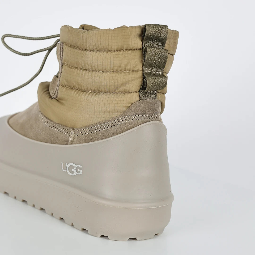 UGG Mini Platform Short Snow Boot – Chunky Sole, Warm-Lined, Gray | Unisex Sizes 35–46