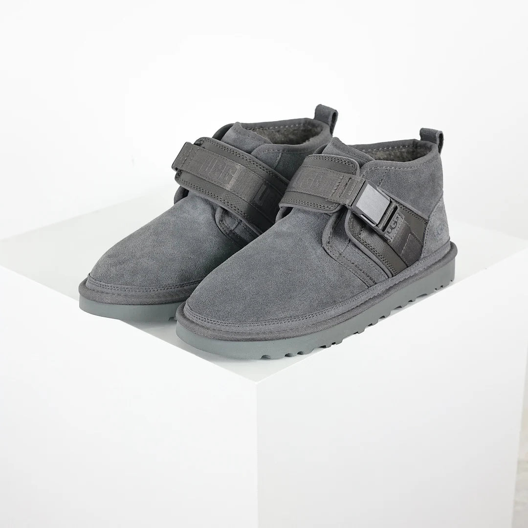 UGG Platform Short Snow Boot – Warm-Lined Chunky Sole Winter Boot in Gray | Sizes 39–44
