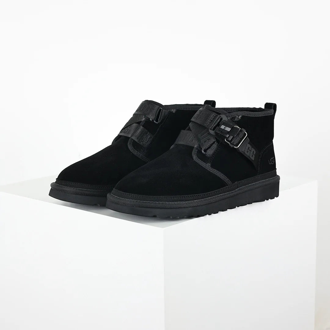 UGG Platform Short Snow Boot – Chunky Sole, Warm-Lined, Black | Men's