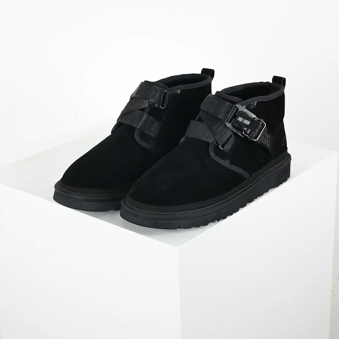 UGG Platform Short Snow Boot – Chunky Sole, Warm-Lined, Black | Men's