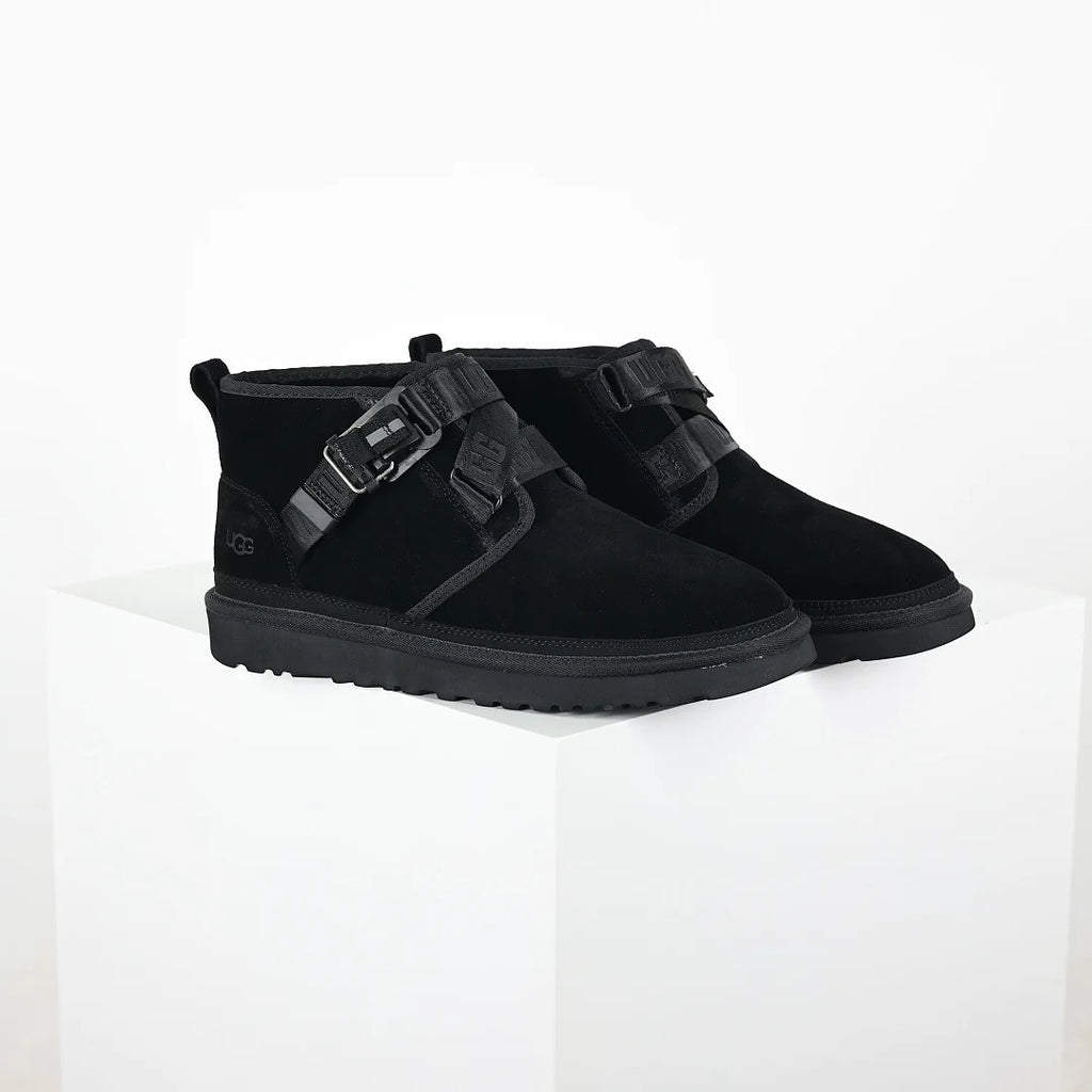 UGG Platform Short Snow Boot – Chunky Sole, Warm-Lined, Black | Men's