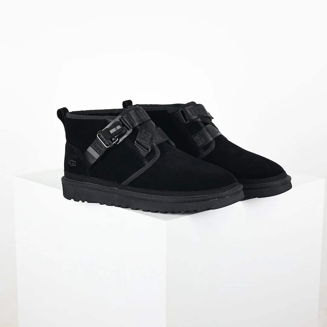UGG Platform Short Snow Boot – Chunky Sole, Warm-Lined, Black | Men's