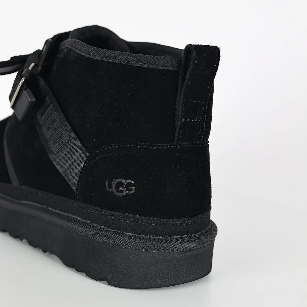 UGG Platform Short Snow Boot – Chunky Sole, Warm-Lined, Black | Men's