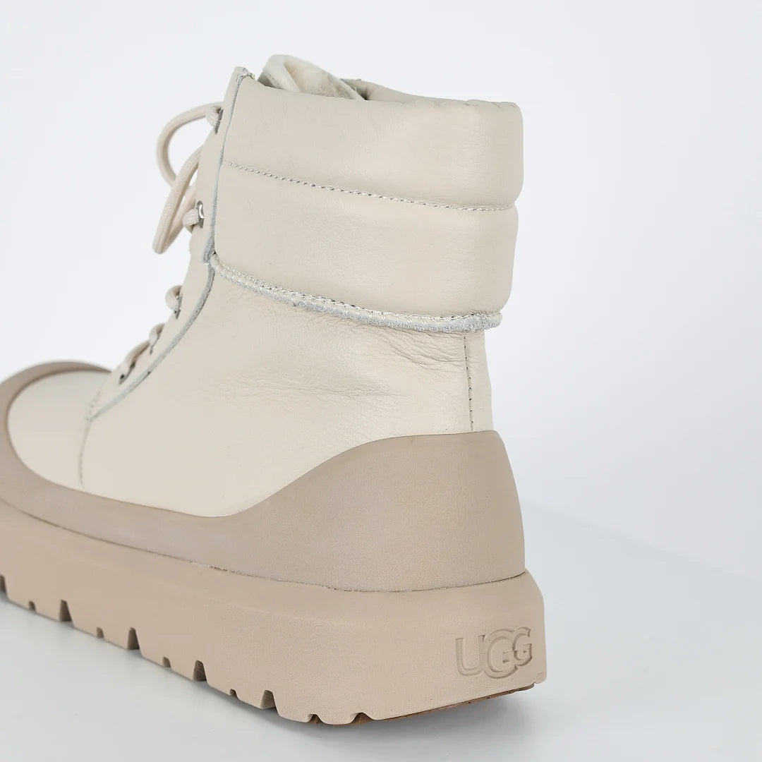 UGG Platform Short Snow Boot – Chunky Sole, Warm-Lined, Beige | Men's Sizes 39–45