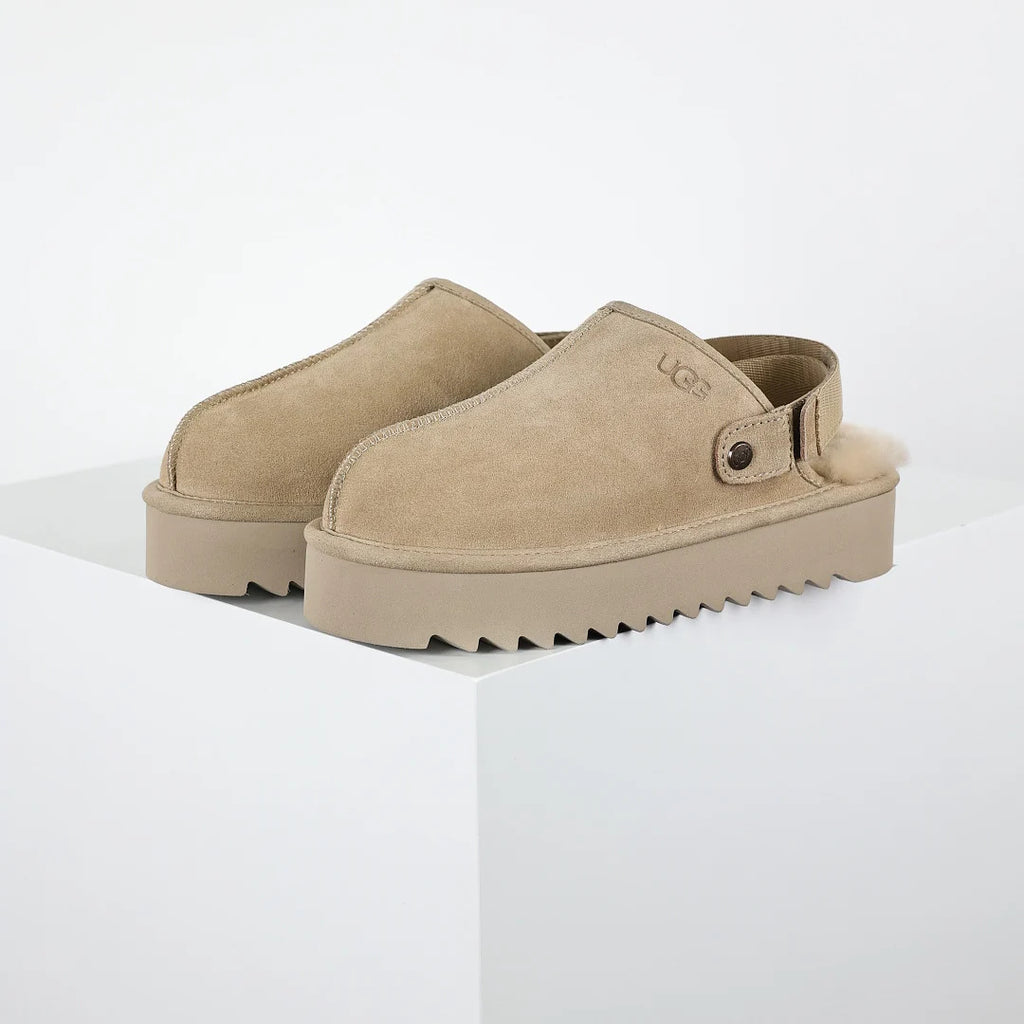 UGG Tazz Platform Mule Slipper – Chunky Sole, Warm-Lined, Bronze | Women's