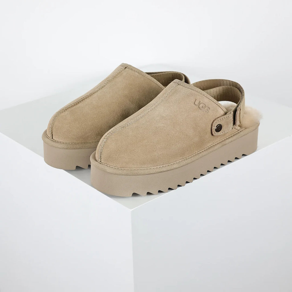 UGG Tazz Platform Mule Slipper – Chunky Sole, Warm-Lined, Bronze | Women's