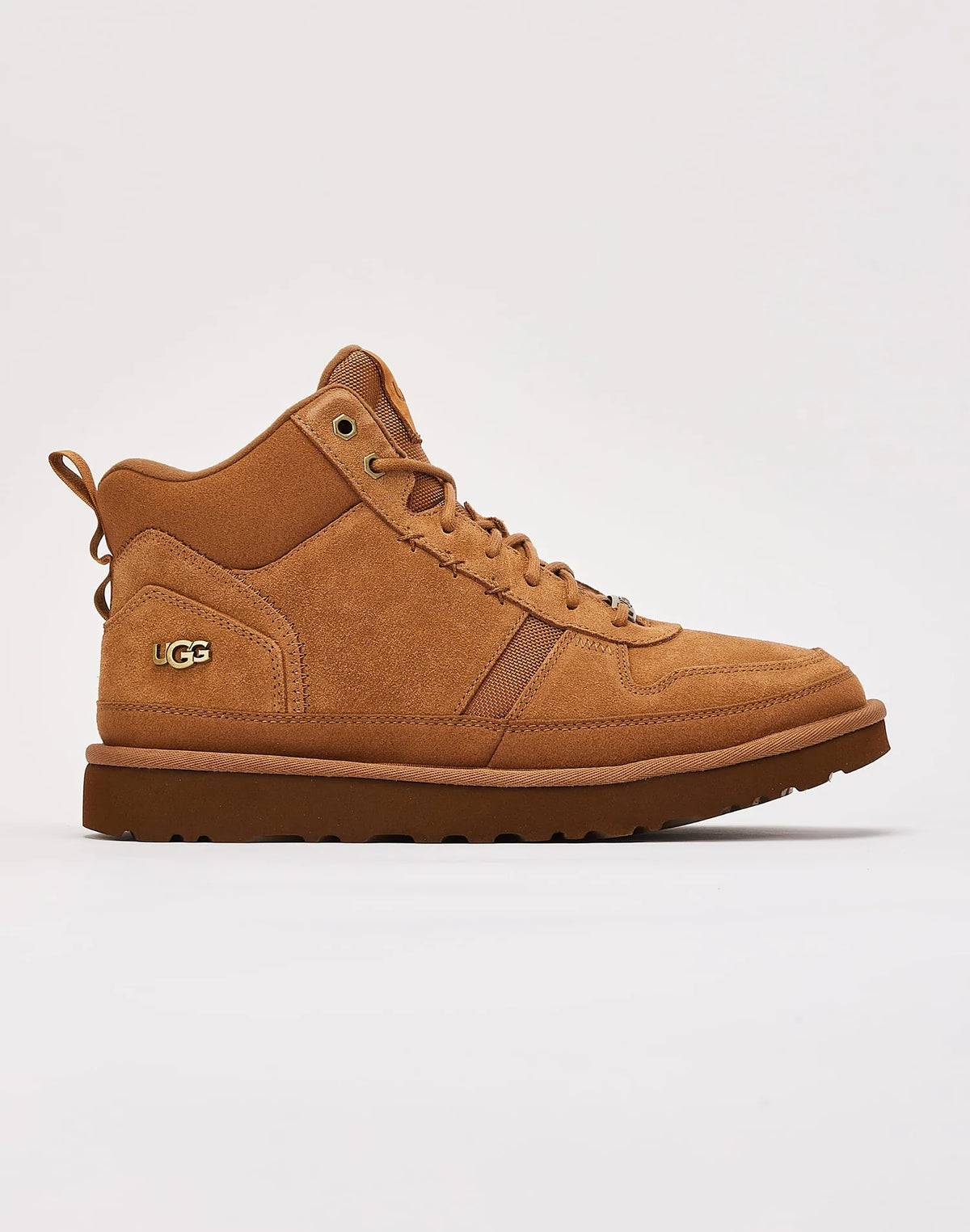 UGG Men's Highland Heritage High-Top Sneaker – Wool-Lined Trainer | Chestnut, Black