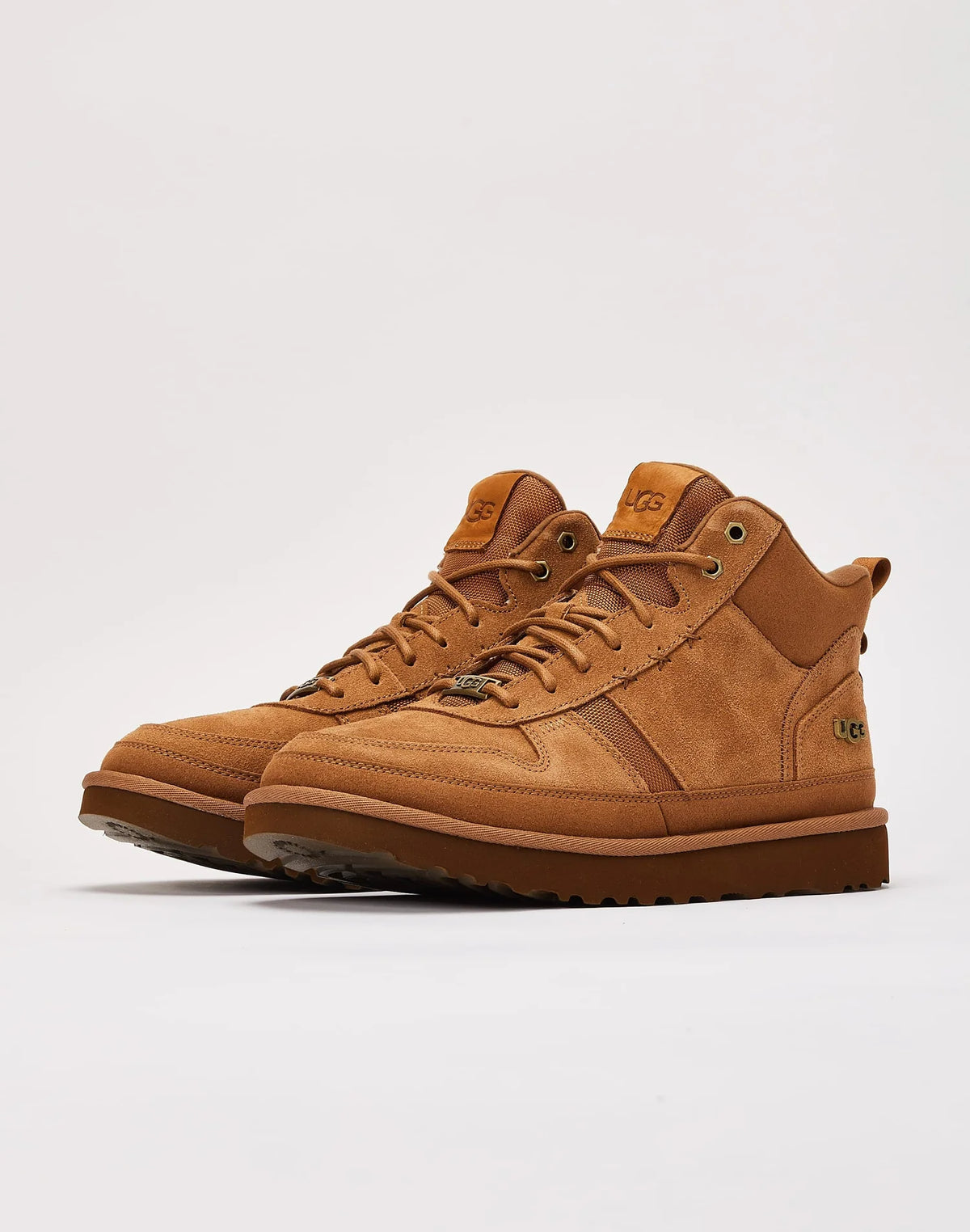UGG Men's Highland Heritage High-Top Sneaker – Wool-Lined Trainer | Chestnut, Black
