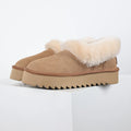 UGG Platform Short Snow Boots – Women's Warm-Lined Winter Boot with 3cm Sole in Chestnut
