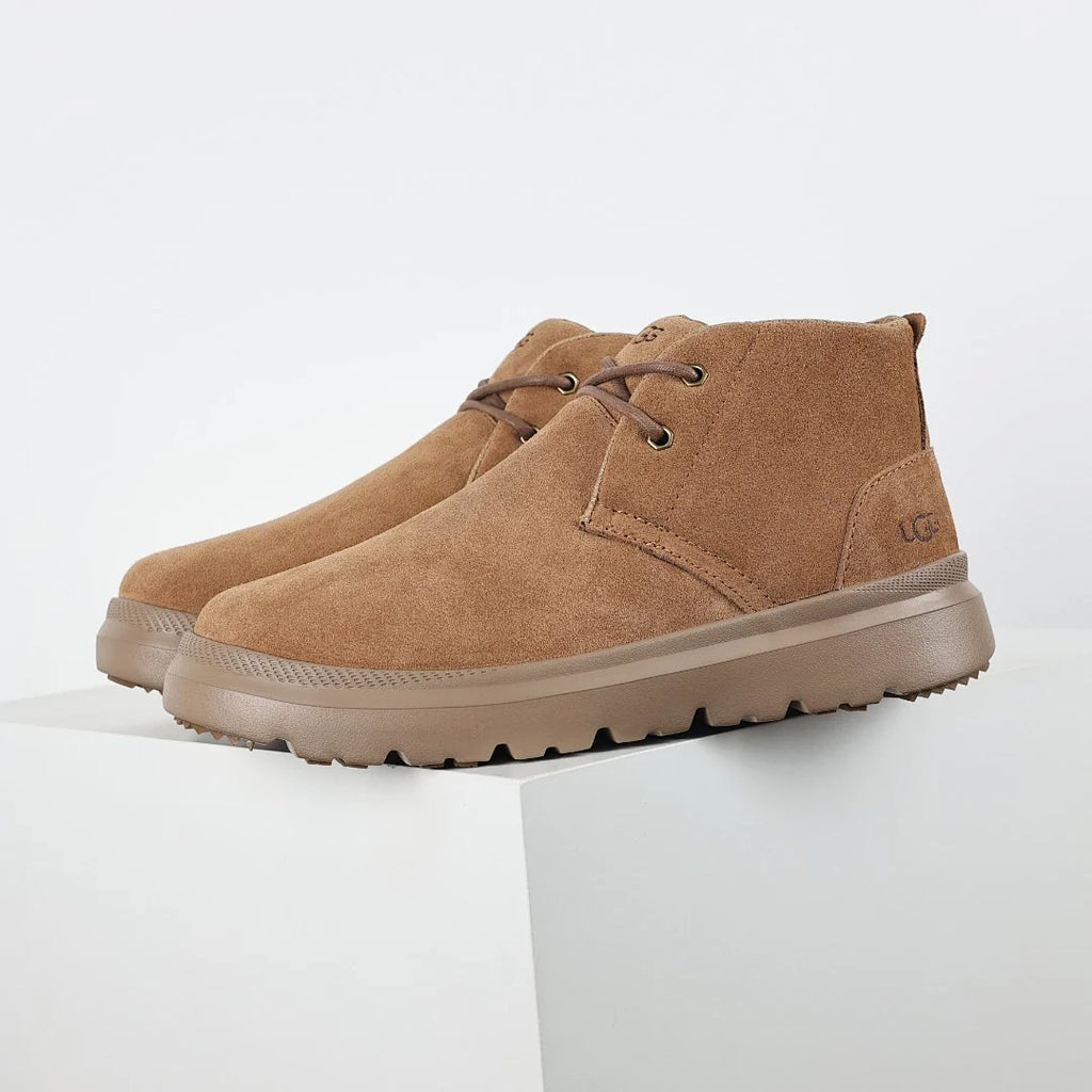 UGG Platform Short Snow Boot – Chunky Sole, Warm-Lined, Chestnut | Men's