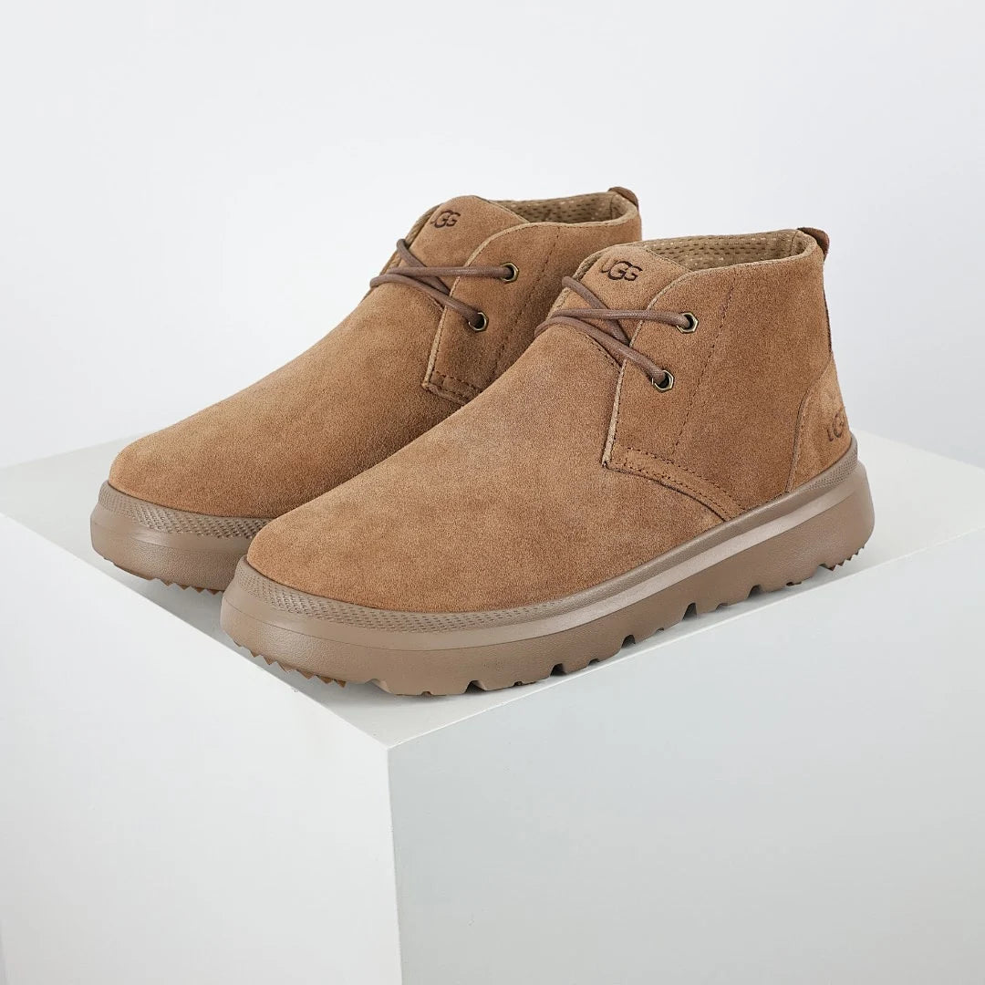 UGG Platform Short Snow Boot – Chunky Sole, Warm-Lined, Chestnut | Men's