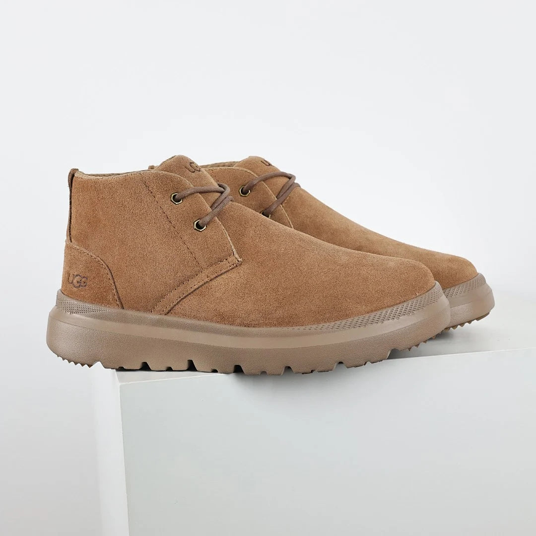 UGG Platform Short Snow Boot – Chunky Sole, Warm-Lined, Chestnut | Men's