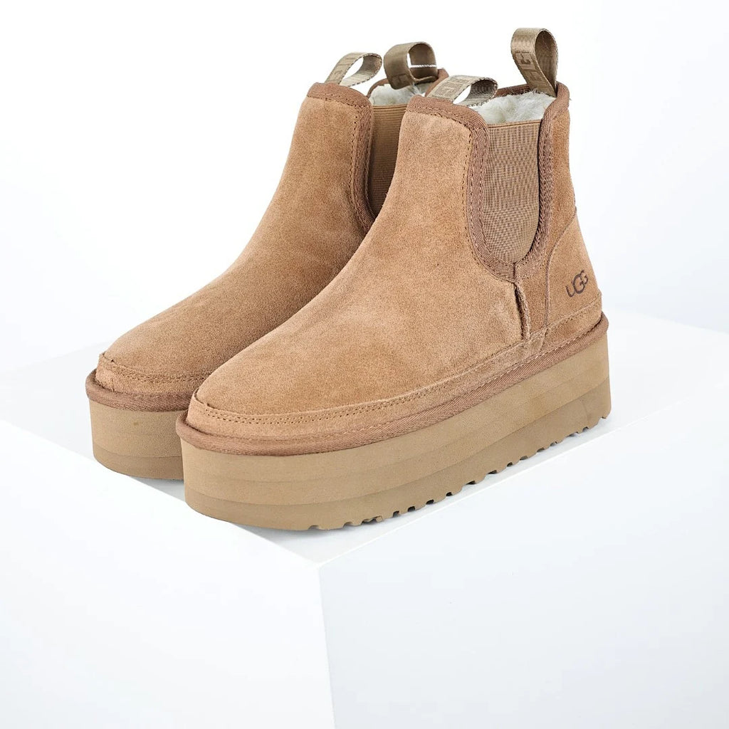UGG Platform Short Snow Boot – 5 cm Platform, Warm-Lined, Chestnut | Women's