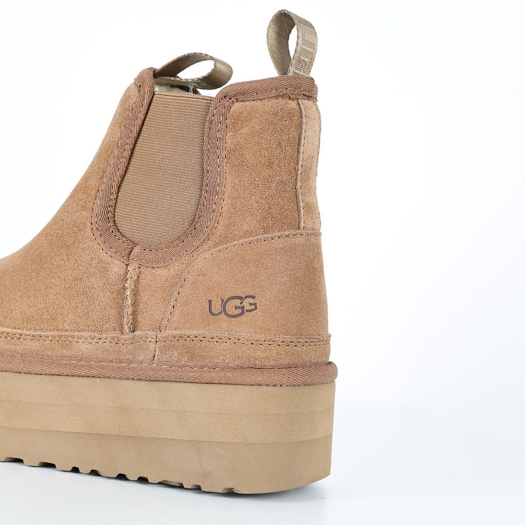 UGG Platform Short Snow Boot – 5 cm Platform, Warm-Lined, Chestnut | Women's