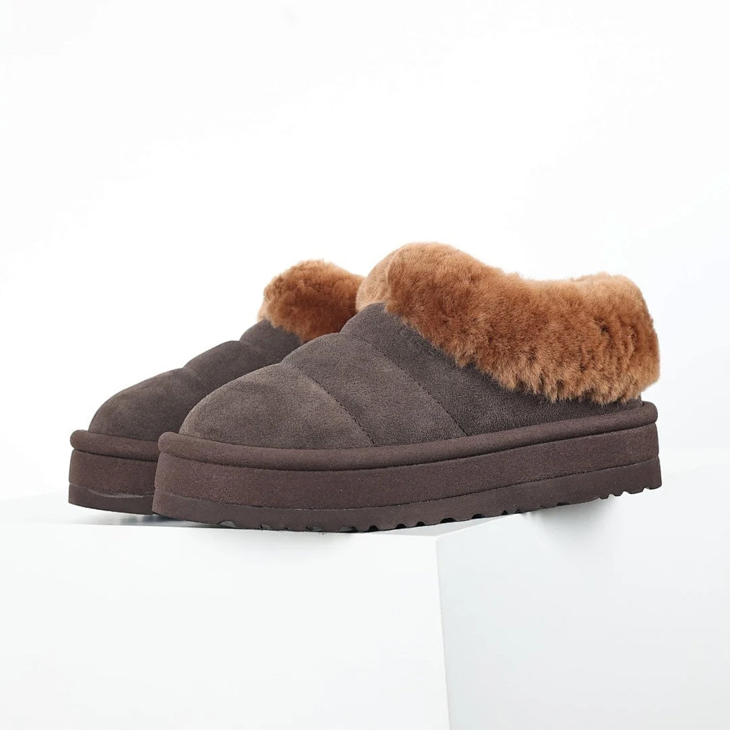 UGG Tazz Platform Mule Slippers – Women's Slip-On with 4cm Sole in Brown
