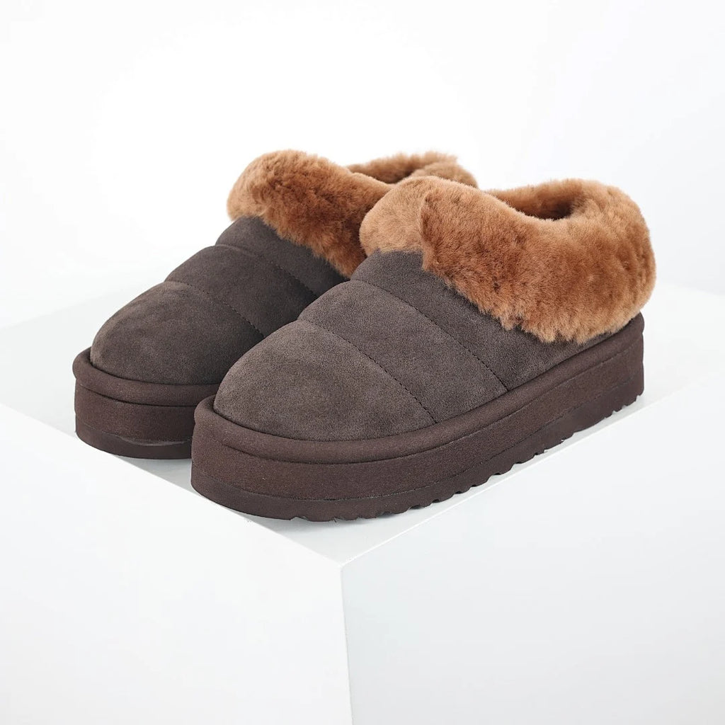 UGG Tazz Platform Mule Slippers – Women's Slip-On with 4cm Sole in Brown