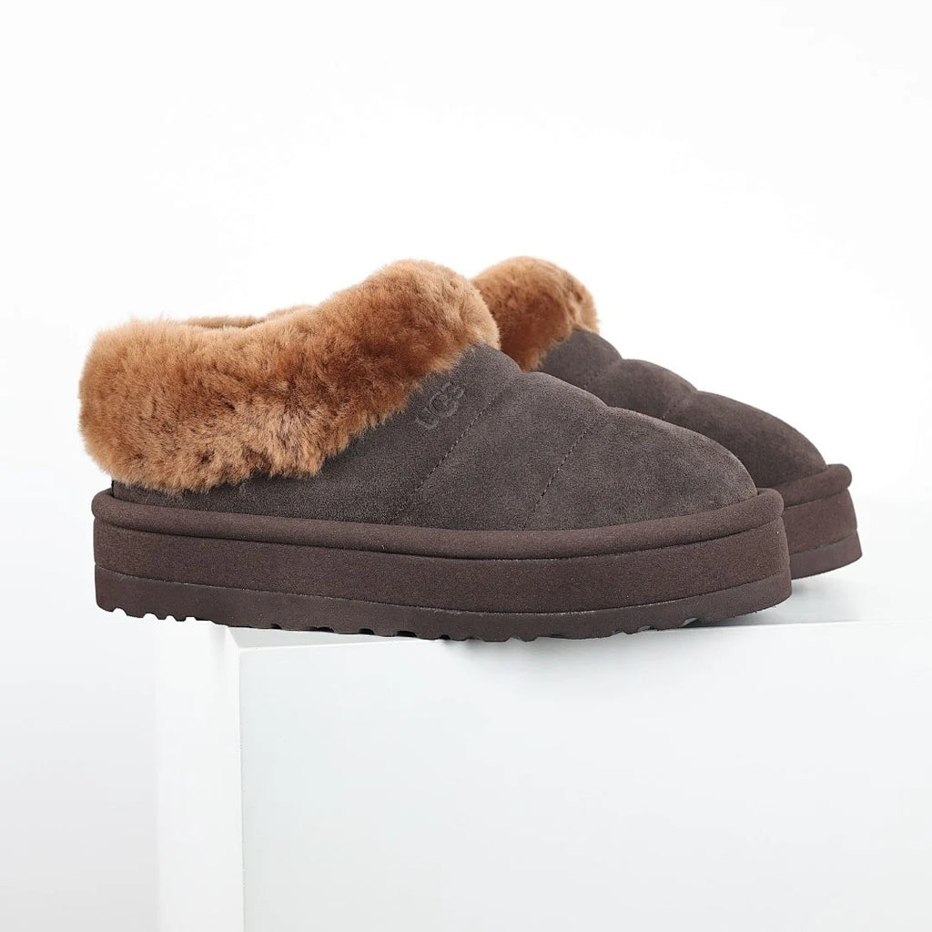 UGG Tazz Platform Mule Slippers – Women's Slip-On with 4cm Sole in Brown
