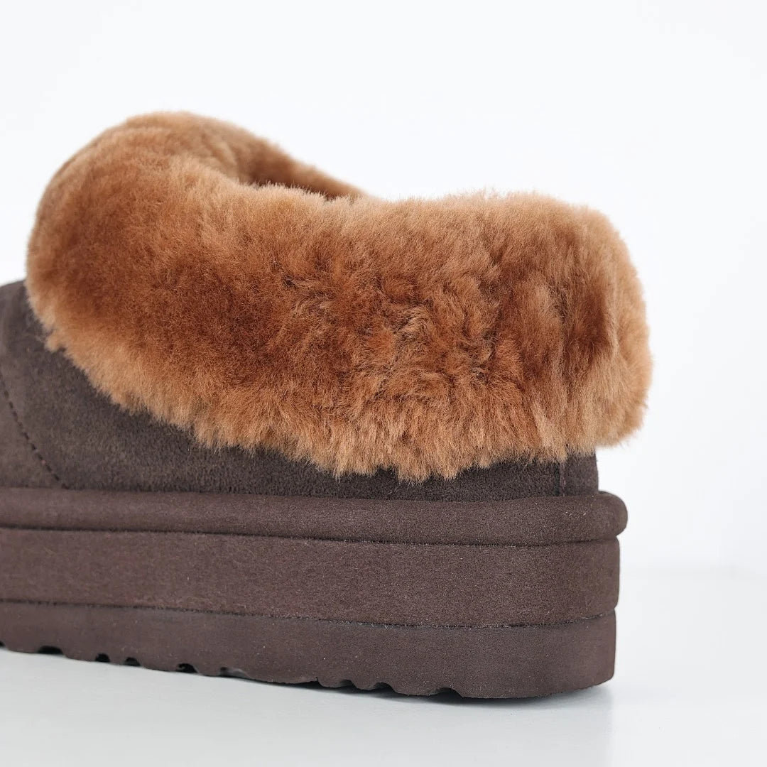 UGG Tazz Platform Mule Slippers – Women's Slip-On with 4cm Sole in Brown