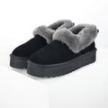 UGG Platform Short Snow Boots – Women's Warm-Lined Winter Boot with 3cm Sole in Black