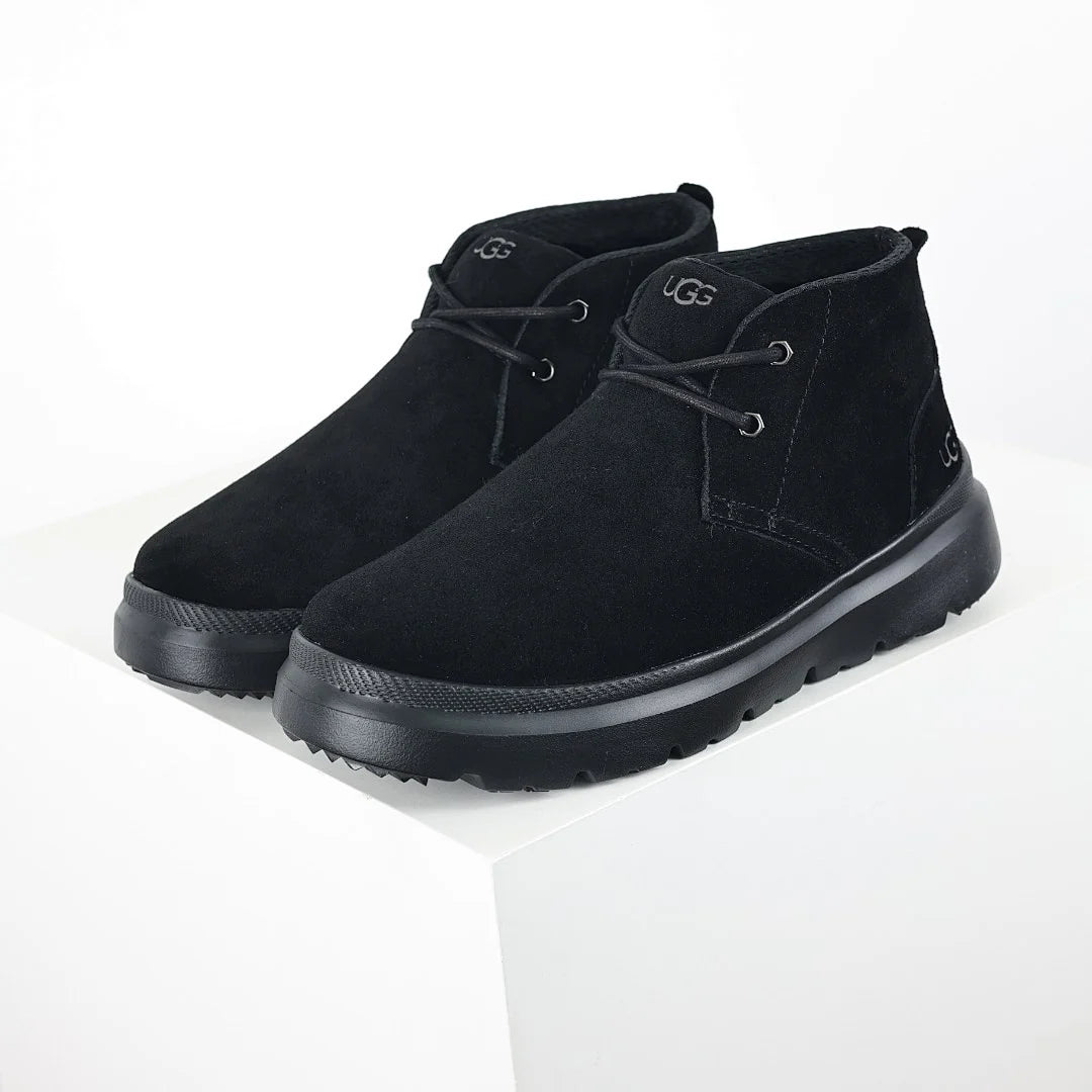 UGG Platform Short Snow Boot – Chunky Sole, Warm-Lined, Black | Men's