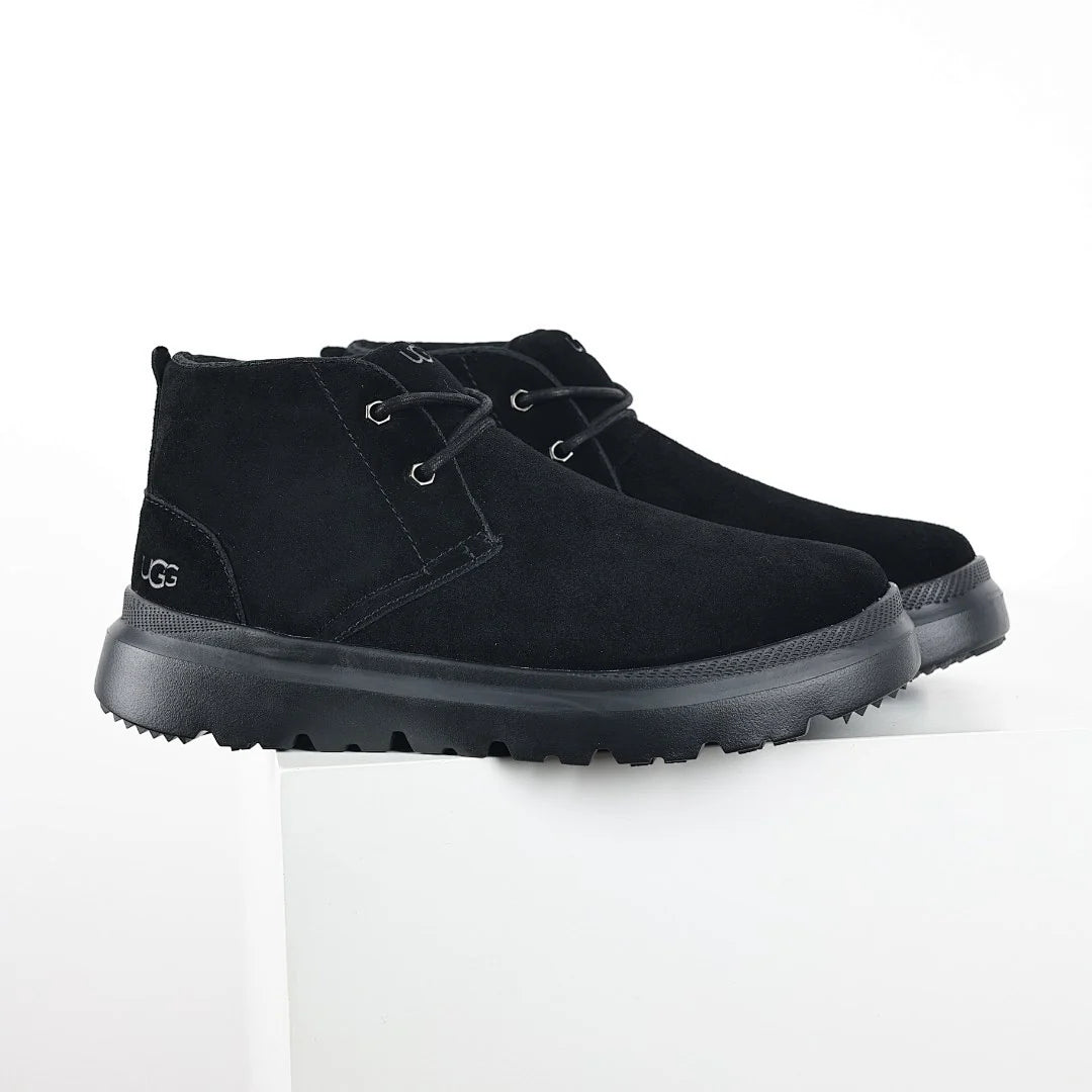 UGG Platform Short Snow Boot – Chunky Sole, Warm-Lined, Black | Men's