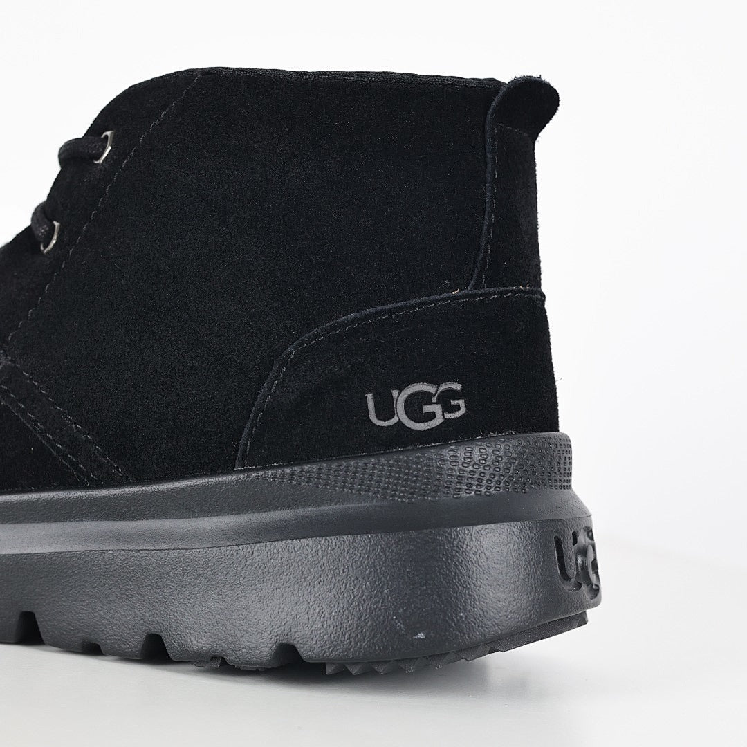 UGG Platform Short Snow Boot – Chunky Sole, Warm-Lined, Black | Men's Sizes 40–44